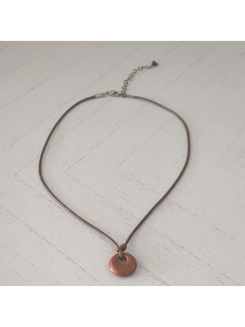 New Detachable PU Leather Chinese Feng Shui Amulet Pendant Necklace